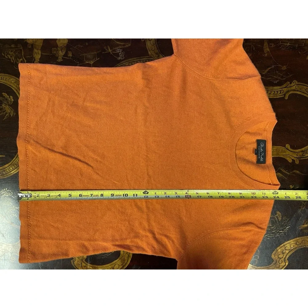 Claudia Nichole Cashmere Orange Cashmere Longsleeve Sweater Swiftie Cozy‎ L NEW - Picture 10 of 11